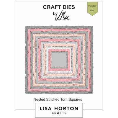 Lisa Horton Crafts Dies - Torn Edge Squares